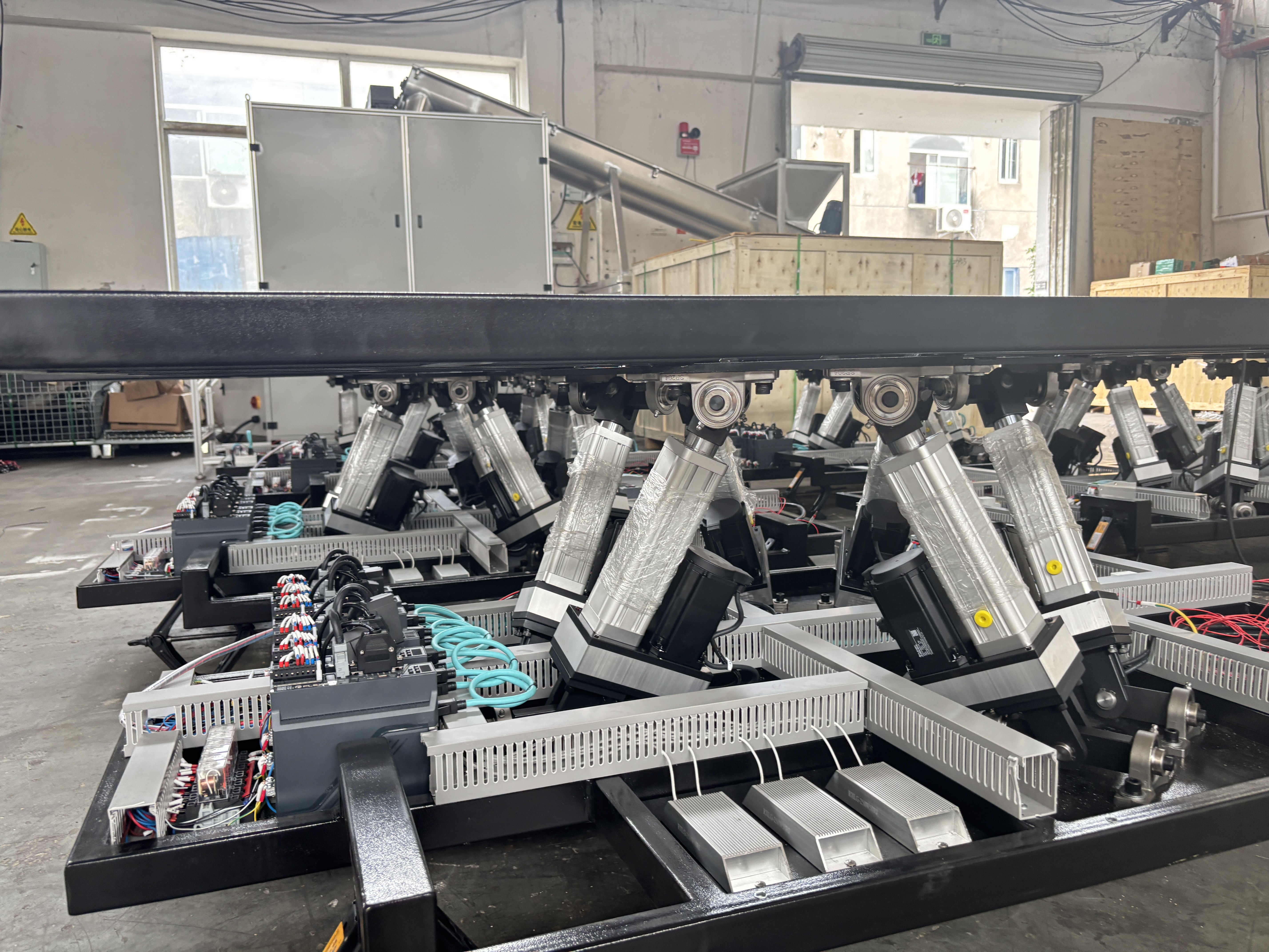  6 Axis Motion Platform 300 կգ ծանրաբեռնվածություն մրցարշավների և թռիչքների մոդելավորման համար FDR